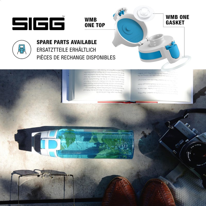 Sigg - Tritan Sports Water Bottle - Total Color Turquoise - Leakproof - Featherweight and Shatter-Proof Tritan Plastic - Dishwasher Safe - BPA Free - 20 Oz - Image 4